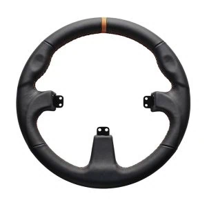 Asetek Racing® Round Black Leather Rim