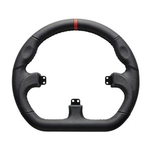 Asetek Racing® Closed D Black Leather Rim